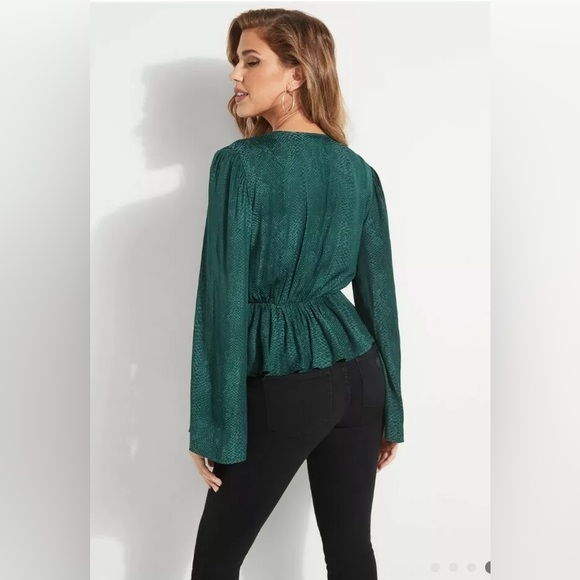 Guess Raeleana Snakeskin Surplice - Picture 3 of 8